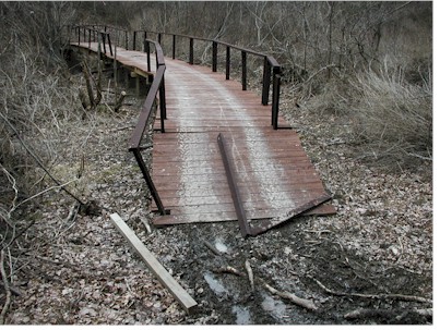 Damage on Eastern Trail caused by ATV use